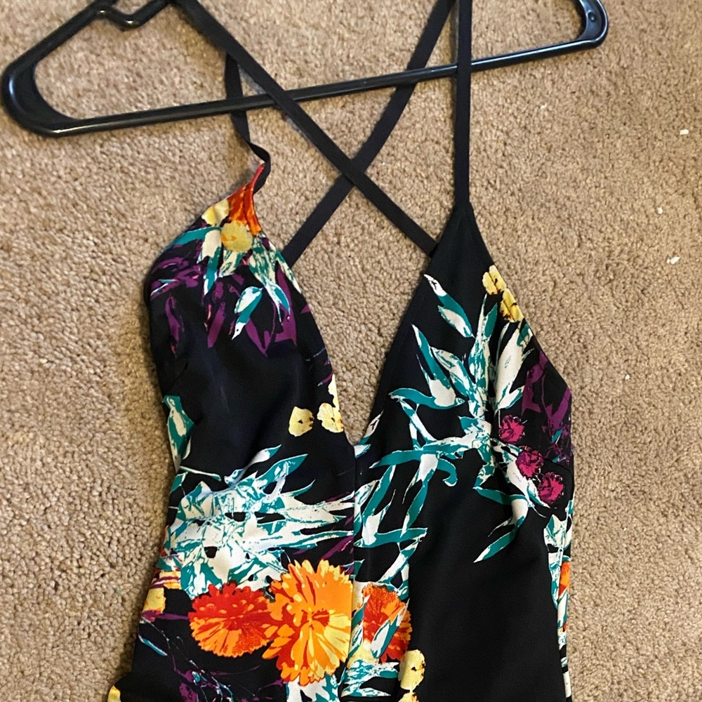 Black Floral Maxi Dress